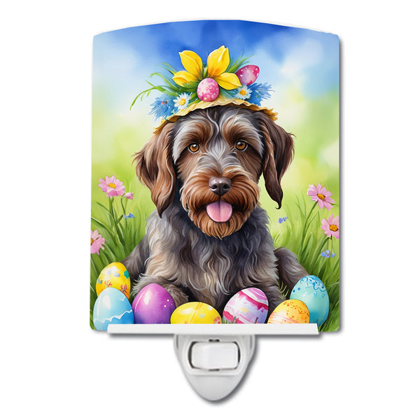 Buy this Wirehaired Pointing Griffon Easter Egg Hunt Ceramic Night Light