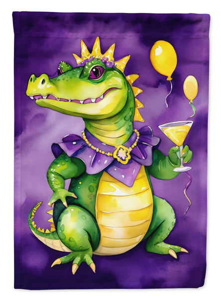 Buy this Alligator Mardi Gras Garden Flag