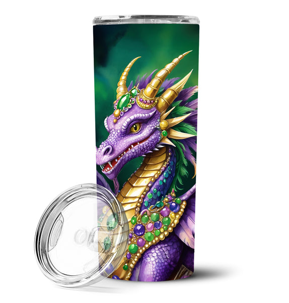 Buy this Dragon King of Mardi Gras Stainless Steel Skinny Tumbler