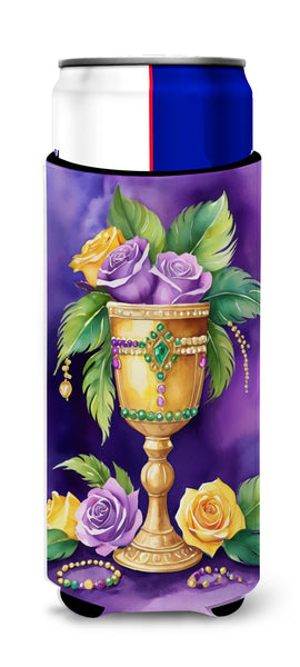 Buy this Goblet Mardi Gras Hugger for Ultra Slim Cans