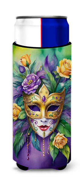 Buy this Mask Mardi Gras Hugger for Ultra Slim Cans