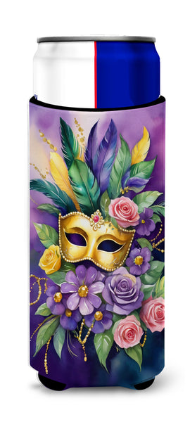 Buy this Mask Mardi Gras Hugger for Ultra Slim Cans