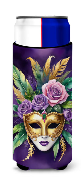 Buy this Mask Mardi Gras Hugger for Ultra Slim Cans