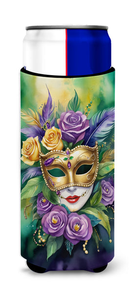 Buy this Mask Mardi Gras Hugger for Ultra Slim Cans