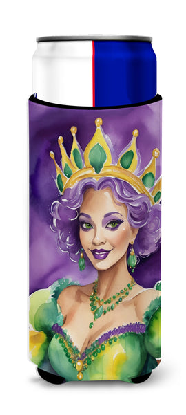 Buy this Queen of Mardi Gras Hugger for Ultra Slim Cans