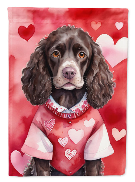 Buy this American Water Spaniel My Valentine Garden Flag