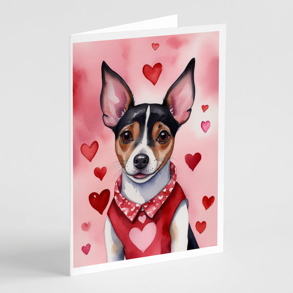 Buy this Rat Terrier My Valentine Greeting Cards Pack of 8