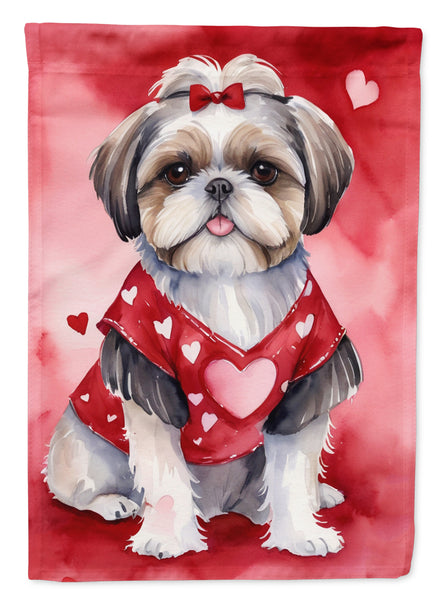 Buy this Shih Tzu My Valentine Garden Flag