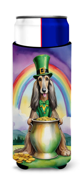 Buy this Afghan Hound St Patrick's Day Hugger for Ultra Slim Cans