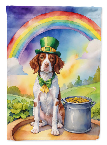 Buy this Brittany Spaniel St Patrick's Day Garden Flag