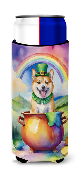 Buy this Norwegian Buhund St Patrick's Day Hugger for Ultra Slim Cans