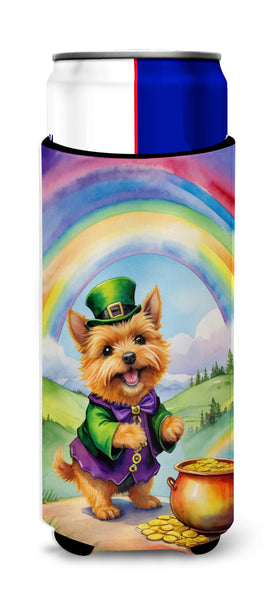 Buy this Norwich Terrier St Patrick's Day Hugger for Ultra Slim Cans