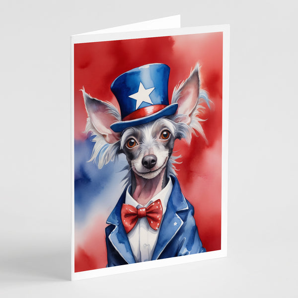 Buy this Chinese Crested Patriotic American Greeting Cards Pack of 8