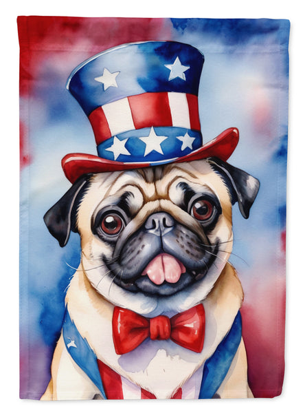 Buy this Pug Patriotic American Garden Flag