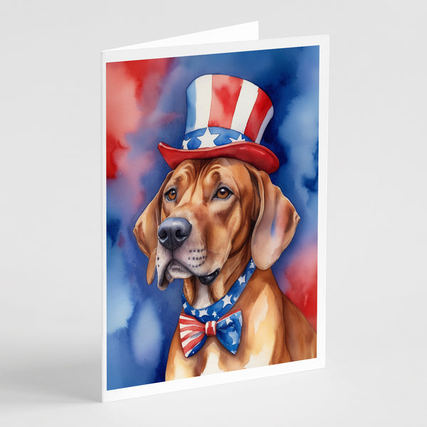 Buy this Rhodesian Ridgeback Patriotic American Greeting Cards Pack of 8