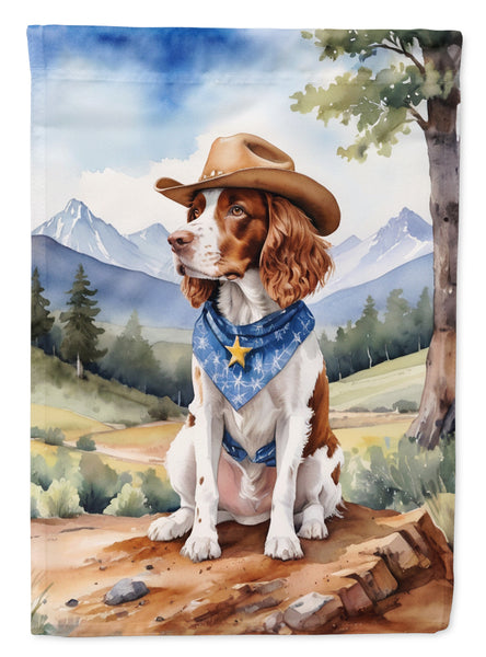 Buy this Welsh Springer Spaniel Cowboy Welcome Garden Flag