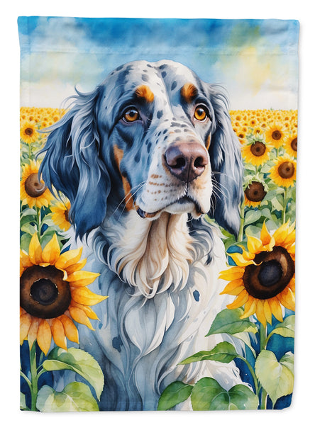 Buy this English Setter in Sunflowers Garden Flag