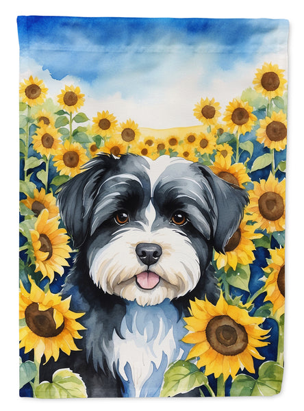 Buy this Havanese in Sunflowers Garden Flag