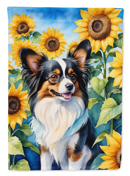 Buy this Papillon in Sunflowers Garden Flag