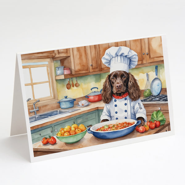 Buy this Boykin Spaniel The Chef Greeting Cards Pack of 8