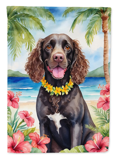 Buy this American Water Spaniel Luau House Flag