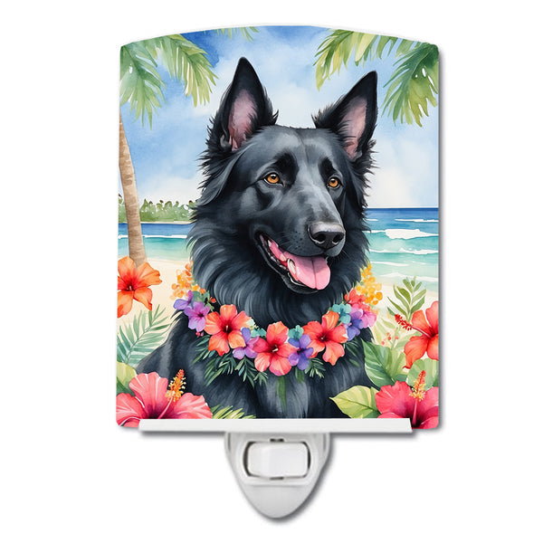 Buy this Belgian Sheepdog Luau Ceramic Night Light