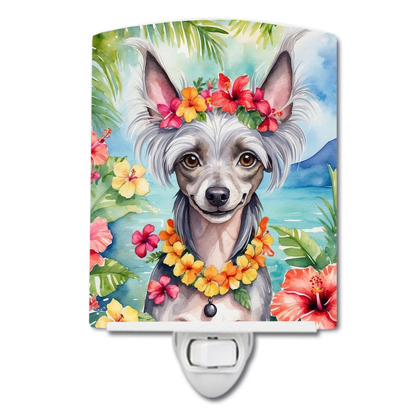 Buy this Chinese Crested Luau Ceramic Night Light