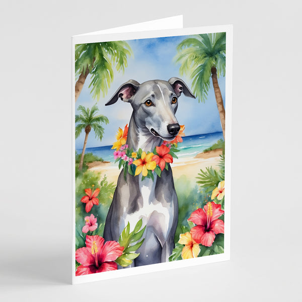 Buy this Greyhound Luau Greeting Cards Pack of 8