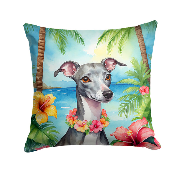 Buy this Italian Greyhound Luau Throw Pillow