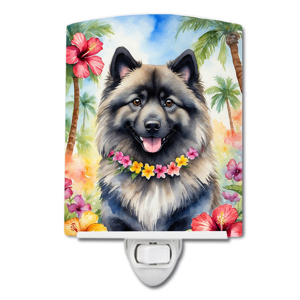 Buy this Keeshond Luau Ceramic Night Light