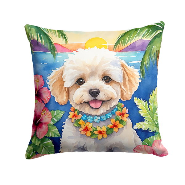 Buy this Maltipoo Luau Throw Pillow