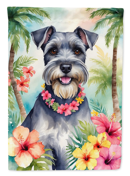 Buy this Schnauzer Luau House Flag