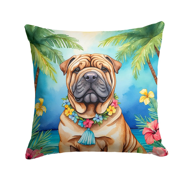 Buy this Shar Pei Luau Throw Pillow