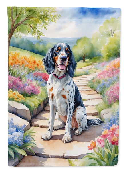 Buy this English Setter Spring Path Garden Flag