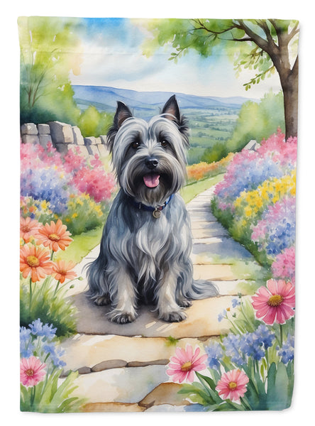 Buy this Skye Terrier Spring Path Garden Flag