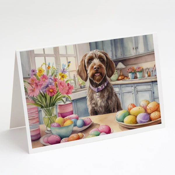 Buy this Decorating Easter Wirehaired Pointing Griffon Greeting Cards Pack of 8