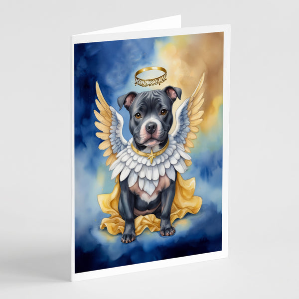 Buy this Staffordshire Bull Terrier My Angel Greeting Cards Pack of 8