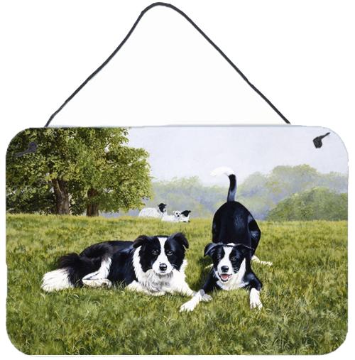 Let's Play Border Collie Wall or Door Hanging Prints by Caroline's Treasures