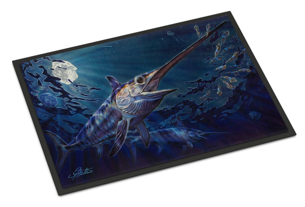 Prince Of Darkness Swordfish Indoor or Outdoor Mat 24x36 JMA2006JMAT by Caroline's Treasures