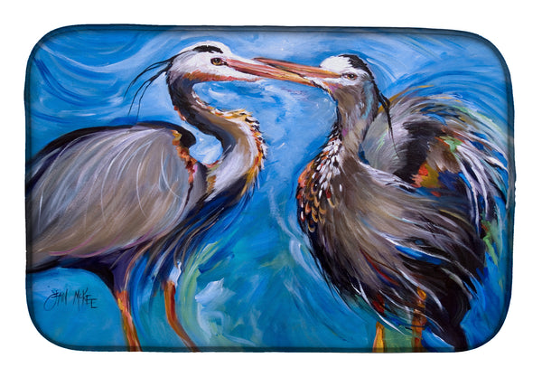 Blue Heron Love Dish Drying Mat JMK1011DDM  the-store.com.