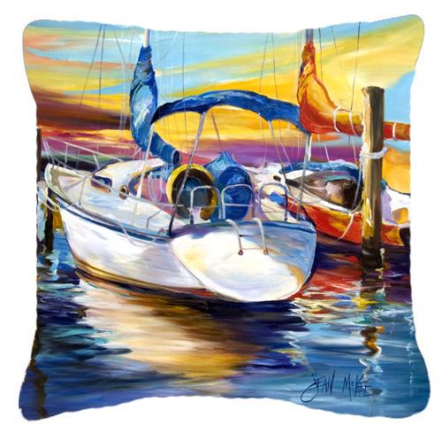 Symmetry again Sailboats Canvas Fabric Decorative Pillow by Caroline's Treasures