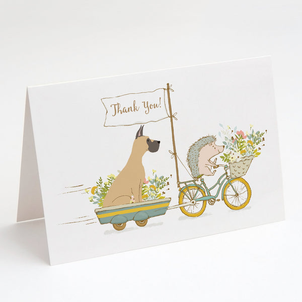 Buy this Great Dane Fawn Cropped Ears Greeting Cards and Envelopes Pack of 8
