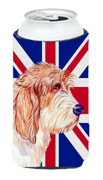 Petit Basset Griffon Vendeen PBGV with English Union Jack British Flag Tall Boy Beverage Insulator Hugger LH9496TBC by Caroline's Treasures