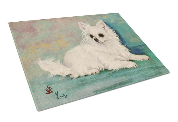 Chihuahua Queen Mother Glass Cutting Board Large MH1057LCB by Caroline's Treasures