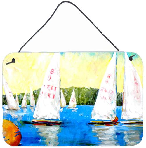 Sailboats Round the Mark Aluminium Metal Wall or Door Hanging Prints by Caroline's Treasures