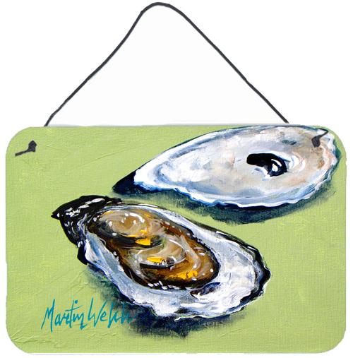 Oysters Two Shells Aluminium Metal Wall or Door Hanging Prints by Caroline's Treasures
