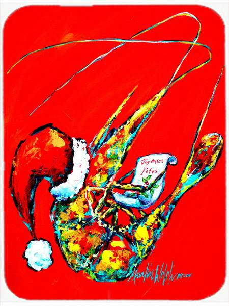 Happy+Holidays+Shrimp+Glass+Cutting+Board+Large+MW1197LCB+by+Caroline's+Treasures