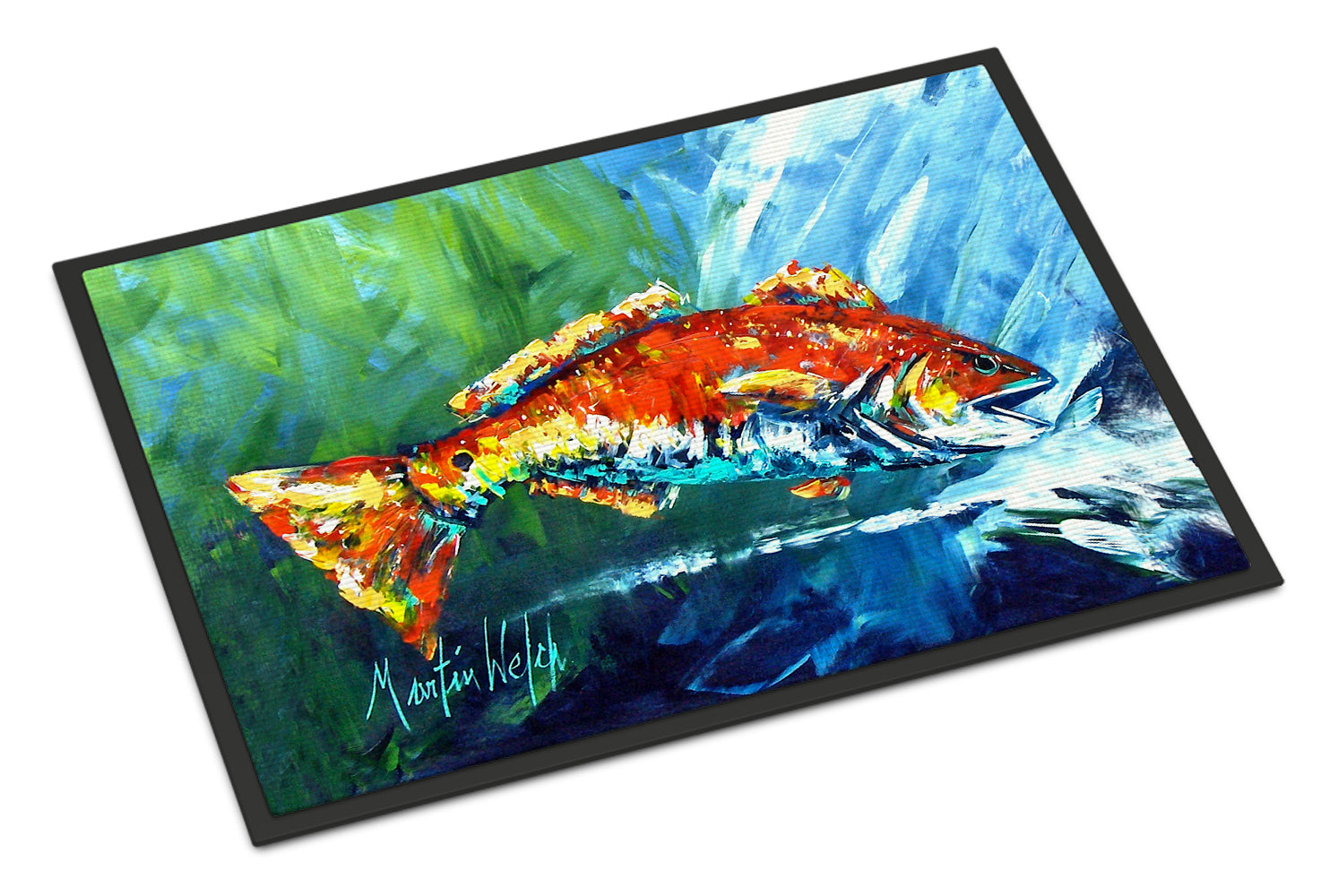 Break Through Red Fish Indoor or Outdoor Mat 18x27 MW1270MAT