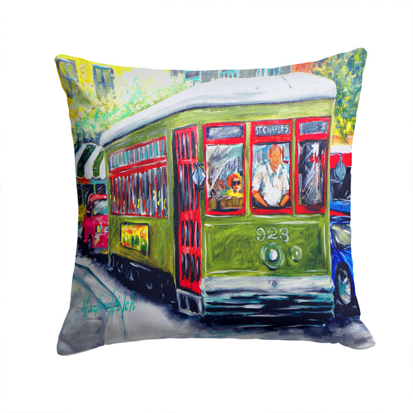 Streetcar Mid Summer Fabric Decorative Pillow MW1338PW1414 - the-store.com