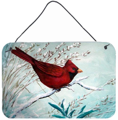 Cardinal Winter Red Bird Wall or Door Hanging Prints by Caroline's Treasures